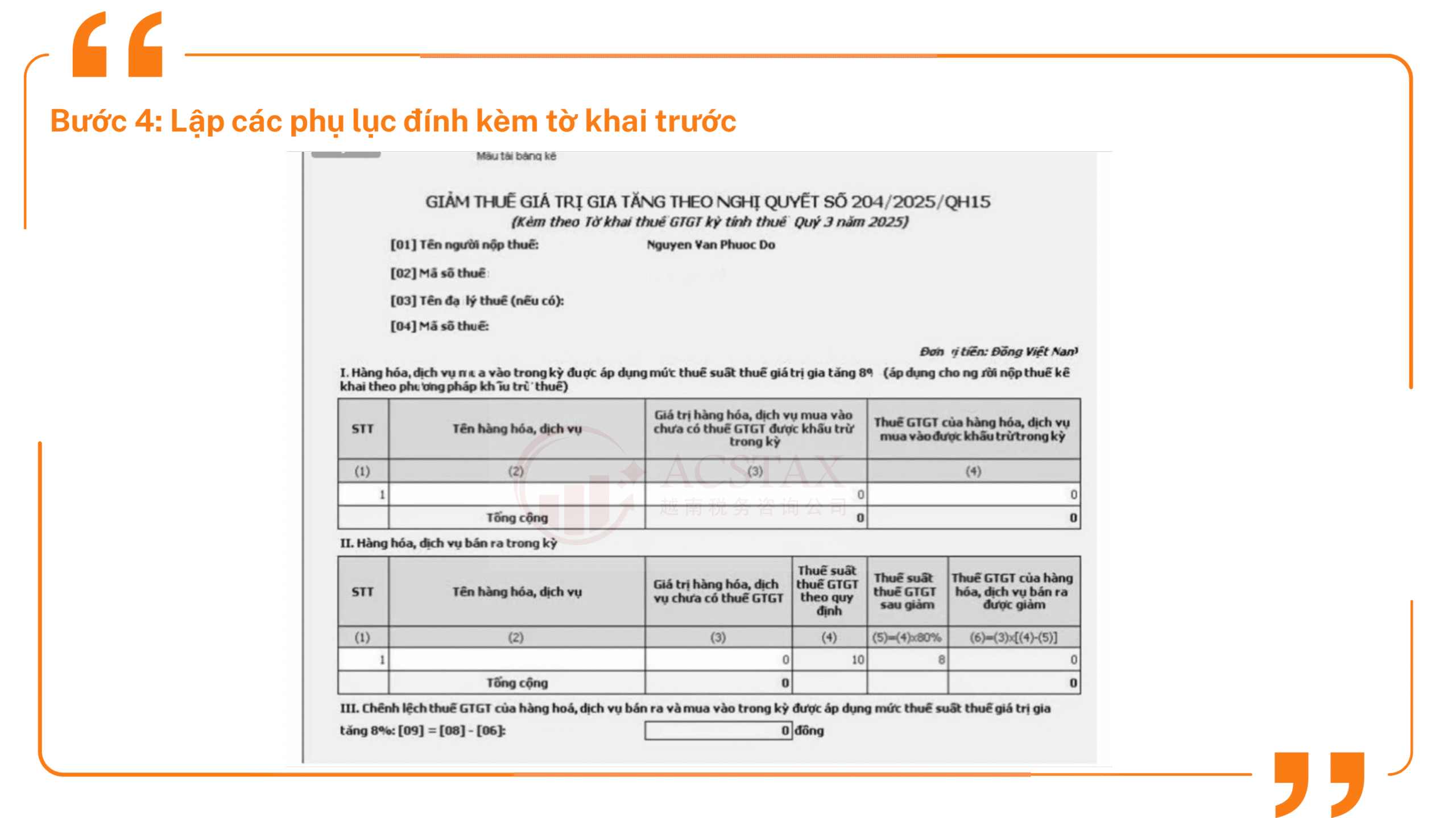 HƯỚNG DẪN KÊ KHAI THUẾ GTGT QUÝ 3/2025 TRÊN HTKK NGHỊ QUYẾT 204/2025/QH15 VÀ NGHỊ ĐỊNH 174/2025/NĐ-CP
