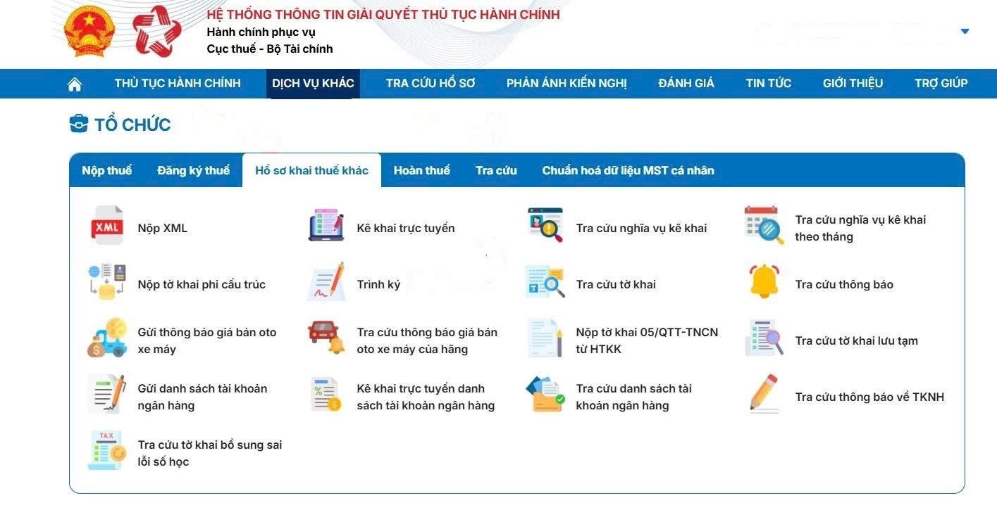 HƯỚNG DẪN CÁC BƯỚC NỘP TỜ KHAI THUẾ GTGT QUÝ 3/2025 ONLINE TRÊN CỔNG DỊCH VỤ CÔNG